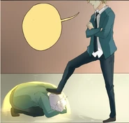 Arlo shrinks his Barrier on him.