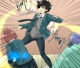 Two missiles hitting a wall.