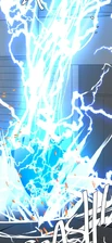 Lightning is shown at its full power.