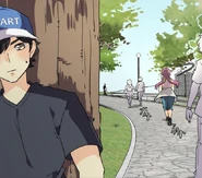 That guy was stuck on the stairs for more than two arcs! (From Chapter 243)