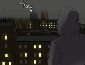 Lance's Tremor causing some nearby buildings to vibrate.