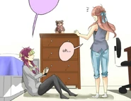 Remi and Seraphina in Seraphina's room