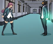 '"`UNIQ--nowiki-00000003-QINU`"' approaches Seraphina and Evie