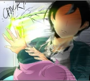 John dodging Krolik's attack