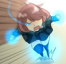 Illena's limbs surrounded by her aura