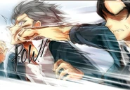 John punching in the Gavin's face.