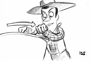 Woody closes the bucket