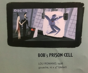Xerek and mirage next to Bob's prison cell