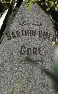 Captain Gore's tombstone.