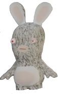 A render of the in-game textured model of a Zombie Rabbid.