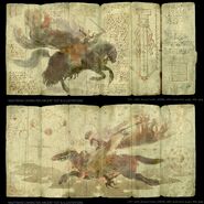 A sketch of Nightmare depicted him as a medieval knight riding a horse.