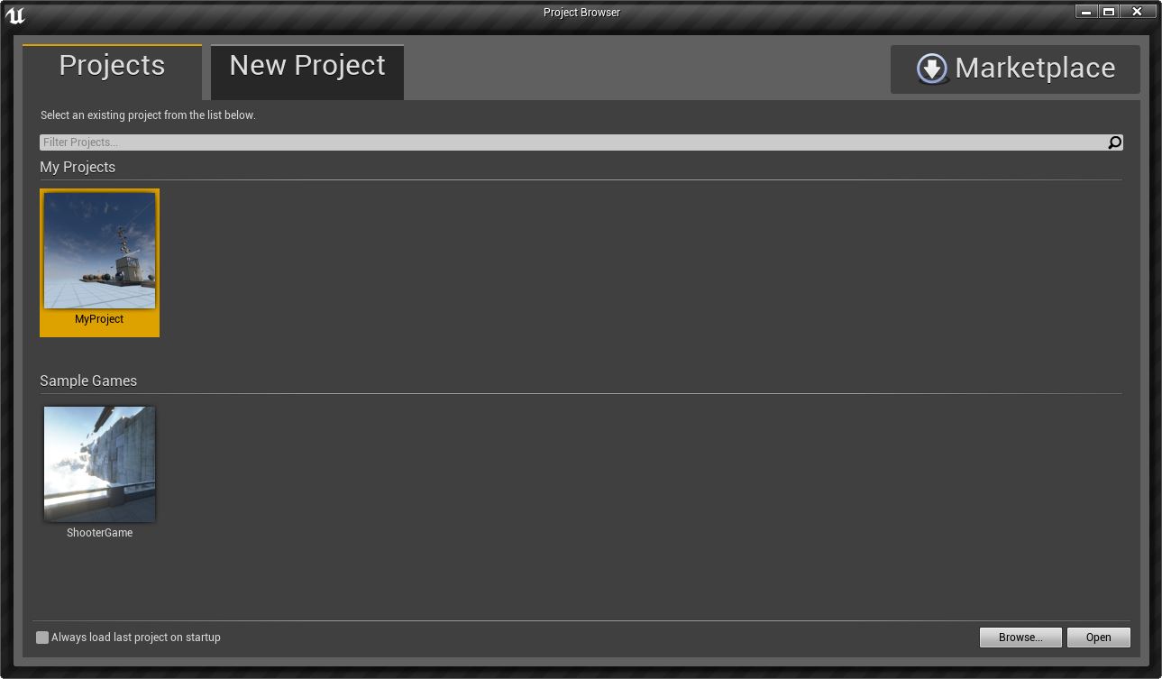 Project Browser | UNREAL ENGINE(RU) Вики | Fandom