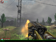 screenshot from aphosfield map from Warfare (a cut unreal warfare/gears of war map), being used under the ut pre-alpha setting instead. Engine 469 of early UE3.