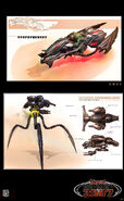 Viper and Darkwalker concept art.