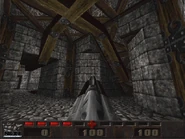 Next Generation magazine exclusive. A castle themed map from 1996. The map's name is unknown, though early documents mention a level called the "Swamp Castle" which is believed to be this one.