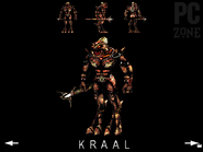 Krall poster from PC Zone with an unused beta skin