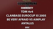 UT2004 TDM 4v4 - ClanBase Eurocup XI - Be Very Afraid vs AimPlay - Antalus - asc