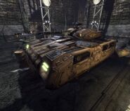 Promotional screenshot featuring the Goliath.