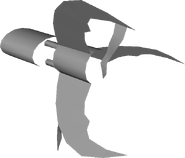 An early weapon model made before the weapon was conceived. The claw idea probably evolved into it.