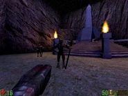 One of Eric Reuter's "Level Pack" screenshots when still under development on Unreal Beta. This pack was reportedly finished and possibly contained a version of Amethyst too. It was a separate smaller level pack by Fusion Creative Design (Eric's team). Later decided to be bundled with Intel hardware as an OEM deal. Unknown if actually exists out there or not, very rare if it does though.