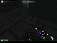 Screenshots from the UT3 pre-alpha already in 2004, before completion of UC2. Known just as Unreal Tournament, just like UT4 pre-alpha. TestDeck. Similar to DeckTest from UT4. A level shell with some pickups. Default map for the game as seen also in the Dedicated server screenshot.