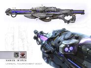 The Unreal Tournament 3 ASMD (Shock Rifle).