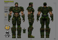 Thunder Crash concept art from the Playstation 2 version featuring him.