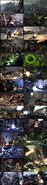 Comparison of screenshots between promotional artwork and final release.