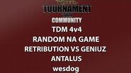 UT2004 4v4 TDM - NA Random Game - Retribution vs Geniuz - Antalus - wesdog