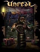 Unreal.com poster of a Slith with an unused beta Fire Slith skin