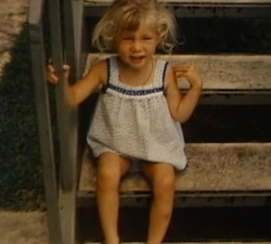 Rachael wearing the dress she had on when she was abducted