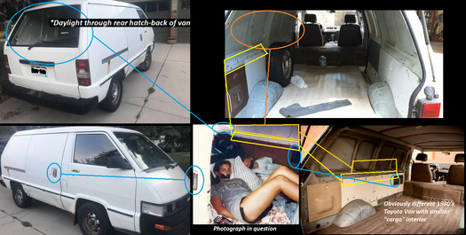 Regarding the type/make of vehicle portrayed in the abductees' polaroid photograph