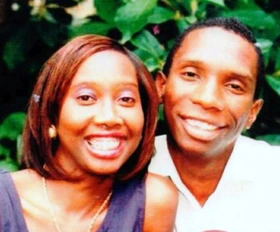 Pamela Butler with her brother, Derick
