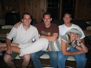 David (right) with his half-siblings