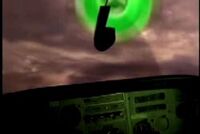 Ufo disappearance6 green object