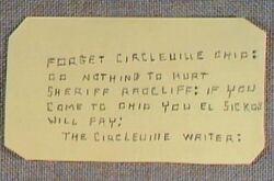 Letter from circleville writer