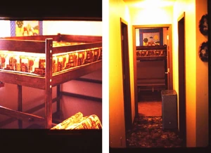 Actual photos of the Tallmans' bunk bed