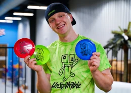 Nathan with 5" MINI FLYING DISC