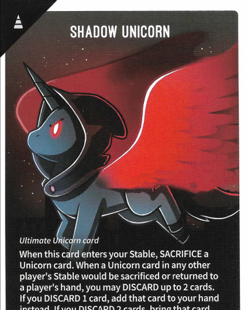 Shadow Unicorn Unstable Unicorns Wiki Fandom