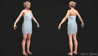 Sam's character model (towel).
