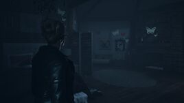 Sam in Hannah's room