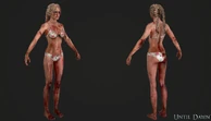 Jessica's character model (underwear, beaten).
