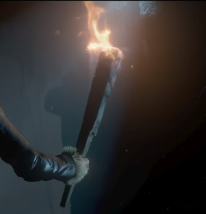 Until Dawn Torch GIF - Until Dawn Torch Walking Down The Stairs