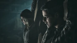 Ashley and Josh tied up.