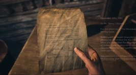 Letter to Mining Crew