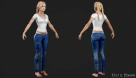 Jessica's character model (indoor).