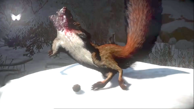 Chris erschießt das Eichhörnchen