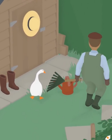 goose with hat