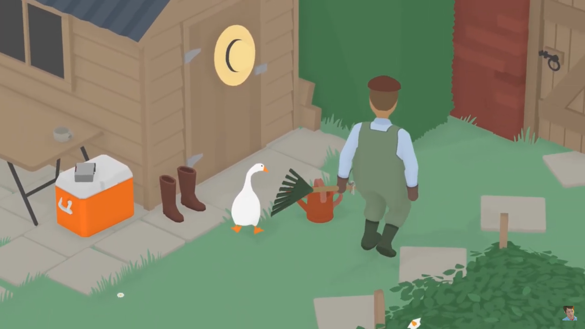 Untitled Goose Game - How to Make Groundskeeper Wear Sun Hat 