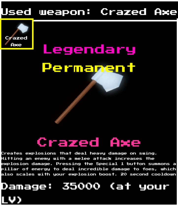 Crazed Axe Untitled UTMM Game Wiki Fandom